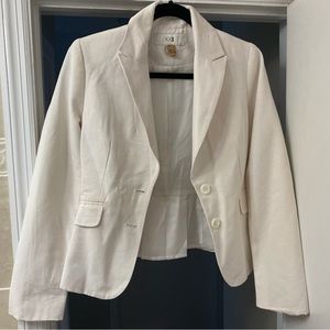 Woman’s slightly worn jacket